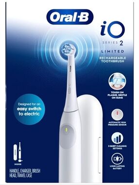 Oral-B SEALED! NIB! IO Limited Simple Clean Rechargable Electric Toothbrush.